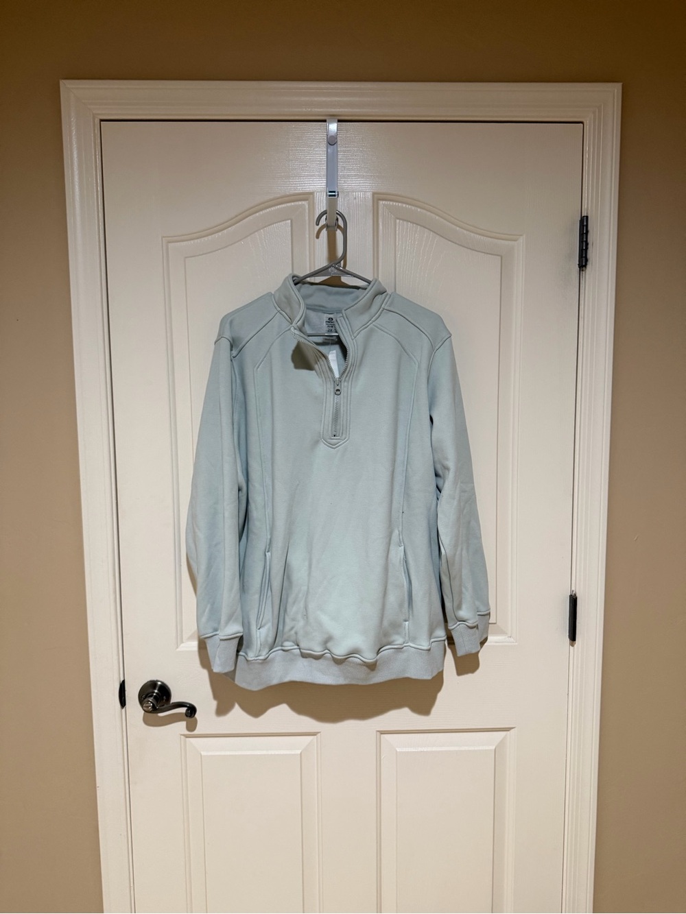 Mono B Mint Quarter-Zip Sweatshirt